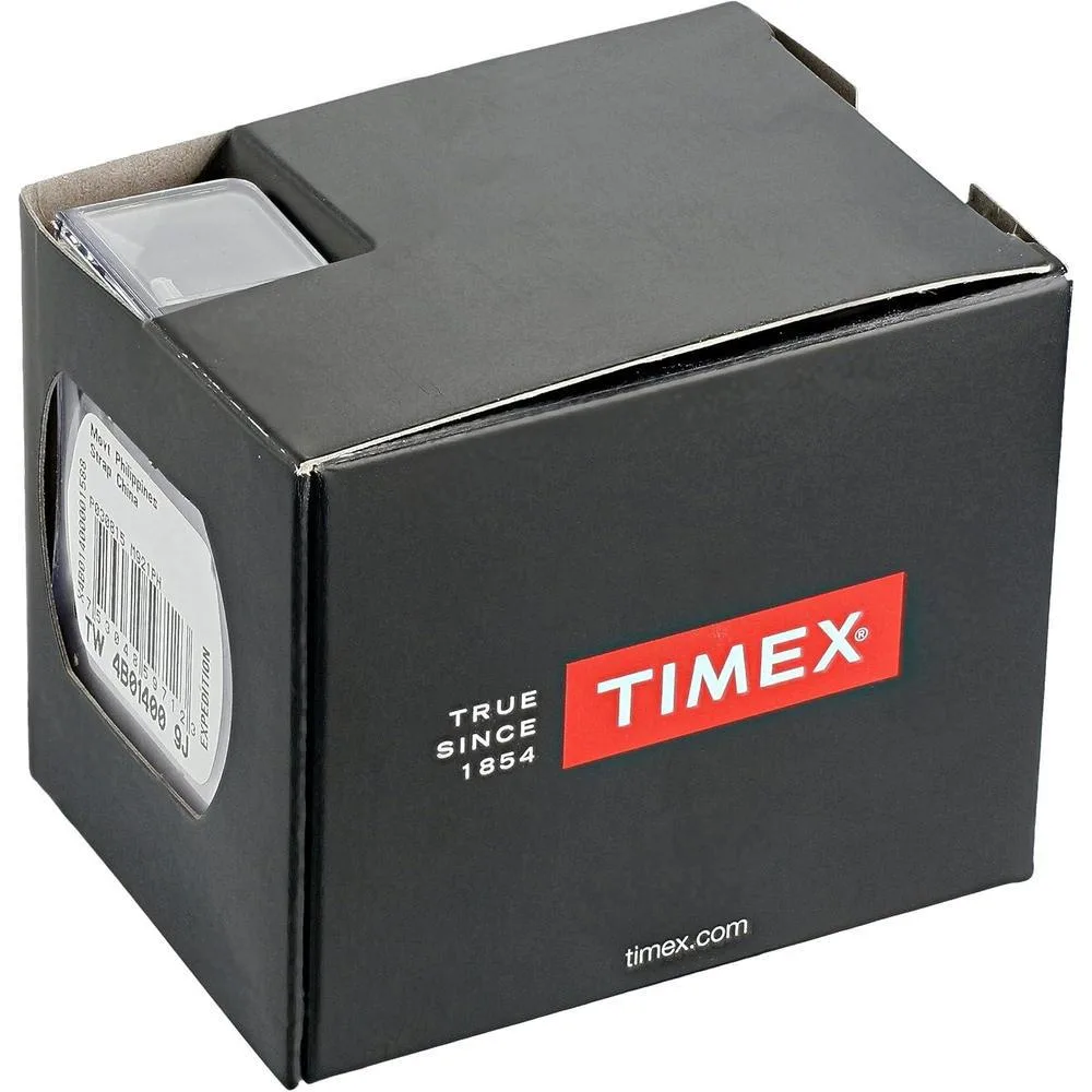 Reloj de pulsera para hombre Timex Easy Reader, correa de cuero marrón, esfera azul, resistente al agua hasta 30 metros