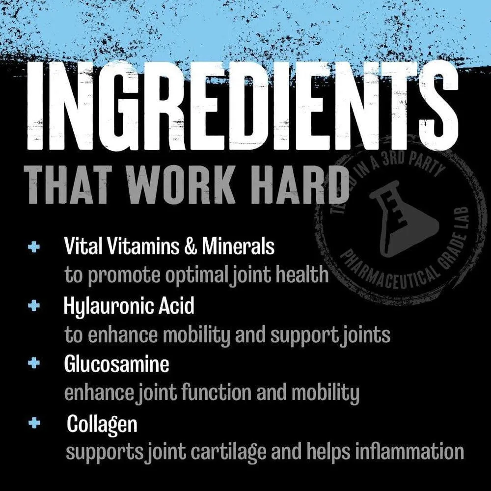 Animal Flex - Suplemento completo todo en uno, curcumina cúrcuma, colágeno, glucosamina, MSM, 30 cucharadas, polvo