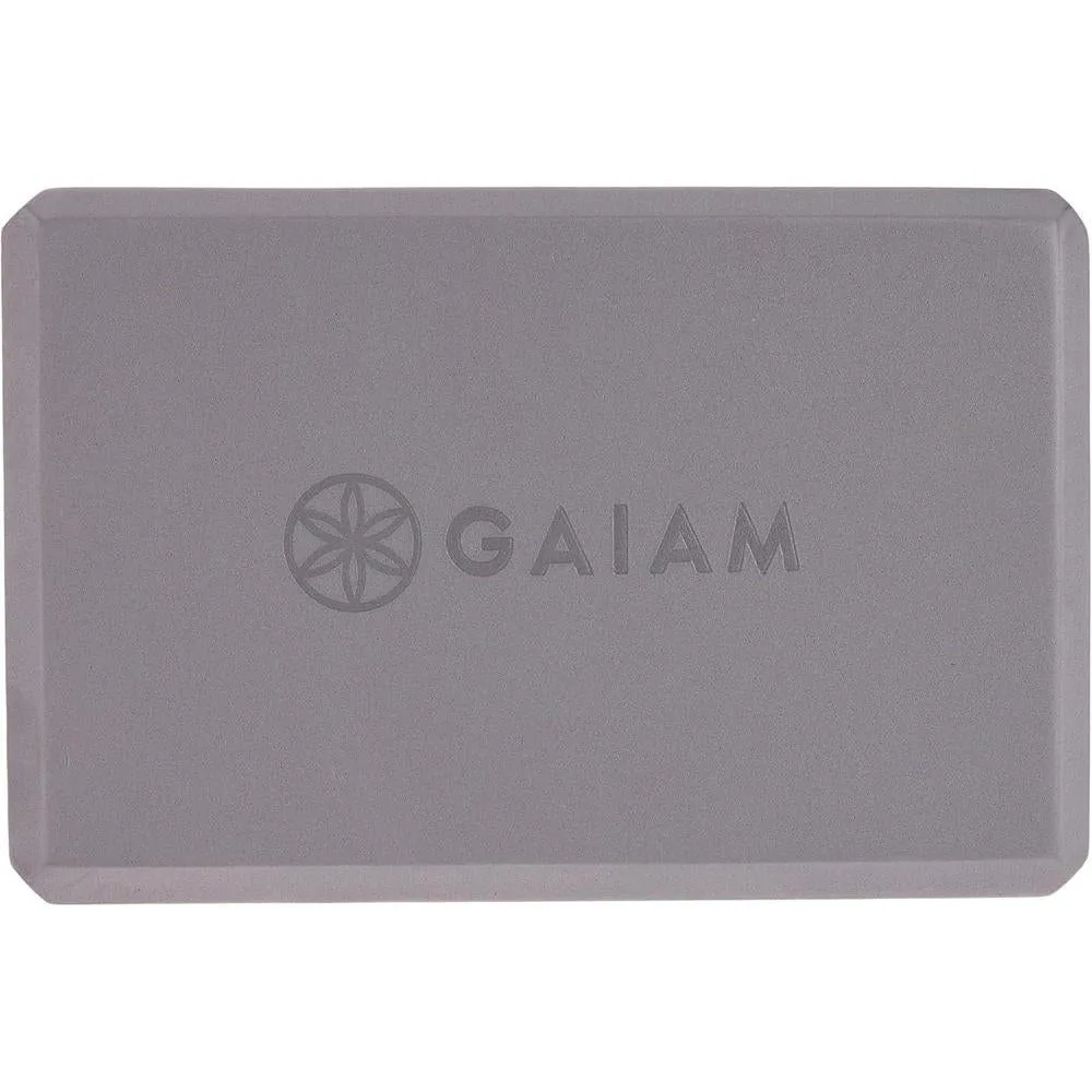 Gaiam Bloque de yoga – Espuma EVA sin látex – Superficie suave antideslizante con bordes biselados para yoga, pilates y meditación