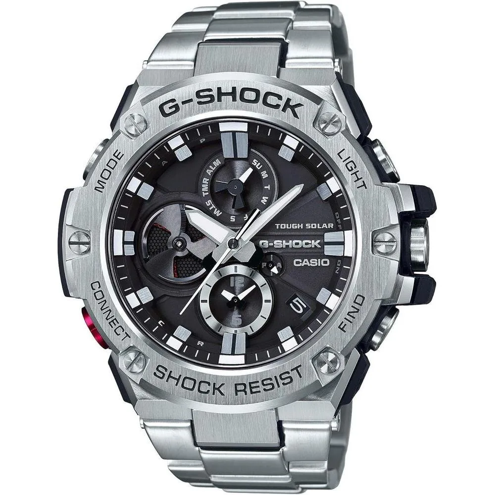 Casio Men's GST-B100D-1ACR G-Shock Analog Display Quartz Silver Watch