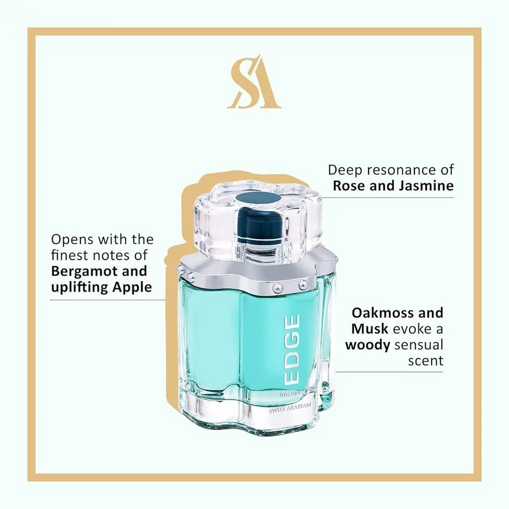 SWISS ARABIAN Edge Intense Eau de Parfum for Men
