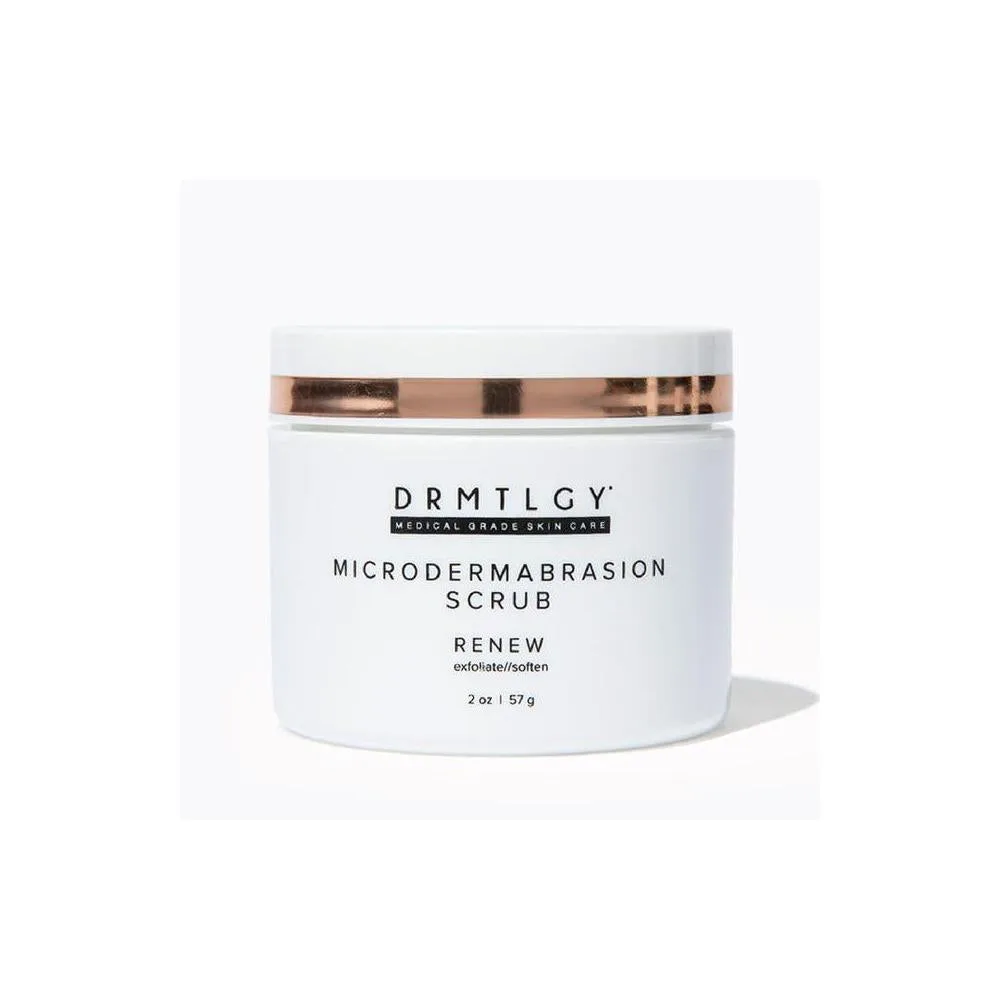 DRMTLGY Exfoliante facial y mascarilla facial de microdermoabrasión. Exfoliante facial no abrasivo que mejora las cicatrices del acné, puntos negros, tamaño de poros y textura de la piel. 2 oz