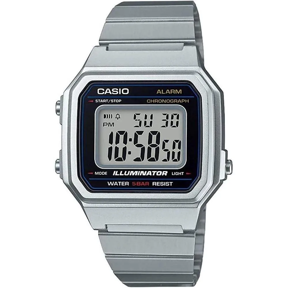 Casio Men's B650WD-1ACF Classic Digital Display Quartz Silver Watch