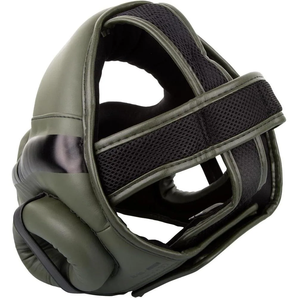 Casco protector Venum Elite: ligero y ajustable, perfecto para boxeo y MMA, con diseño ergonómico y malla ventilada
