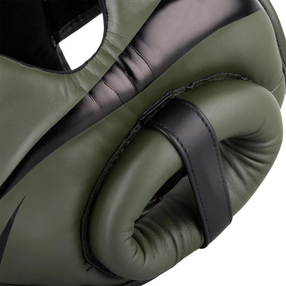 Casco protector Venum Elite: ligero y ajustable, perfecto para boxeo y MMA, con diseño ergonómico y malla ventilada