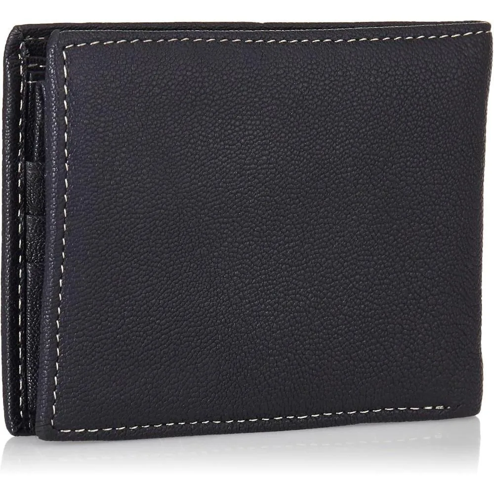 Timberland Cartera RFID de cuero genuino para hombre con soporte de identificación extraíble y ranuras para tarjetas