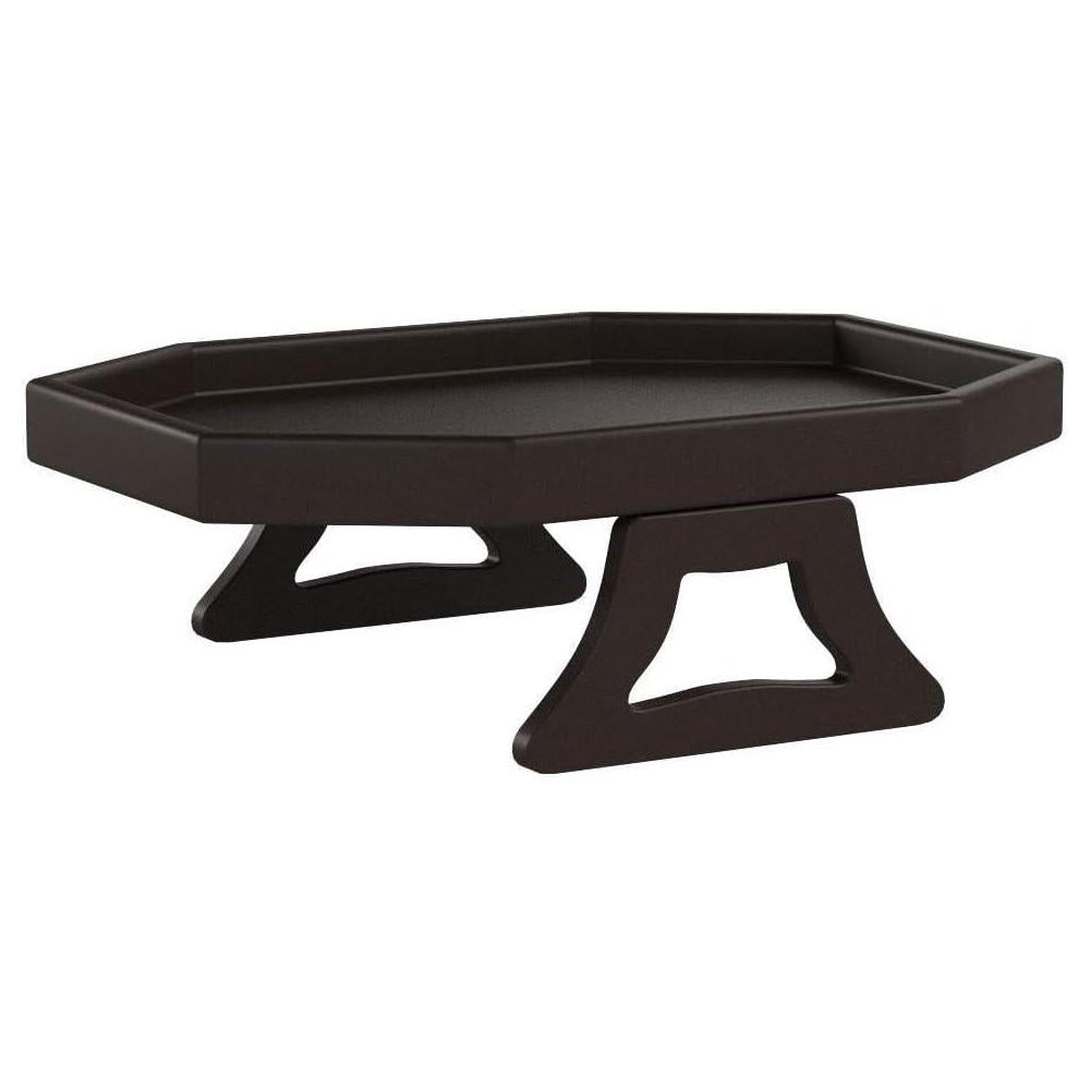 Xchouxer Sofa Arm Clip Table, Armrest Tray Table, Drinks/Remote Control/Snacks Holder, 9 in x 12.3 in x 4.5 in … (Cherry Brown)