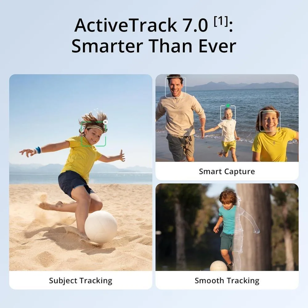 DJI Osmo Mobile 7 - Estabilizador de cardán para iPhone y Android con ActiveTrack 7.0 y trípode integrado