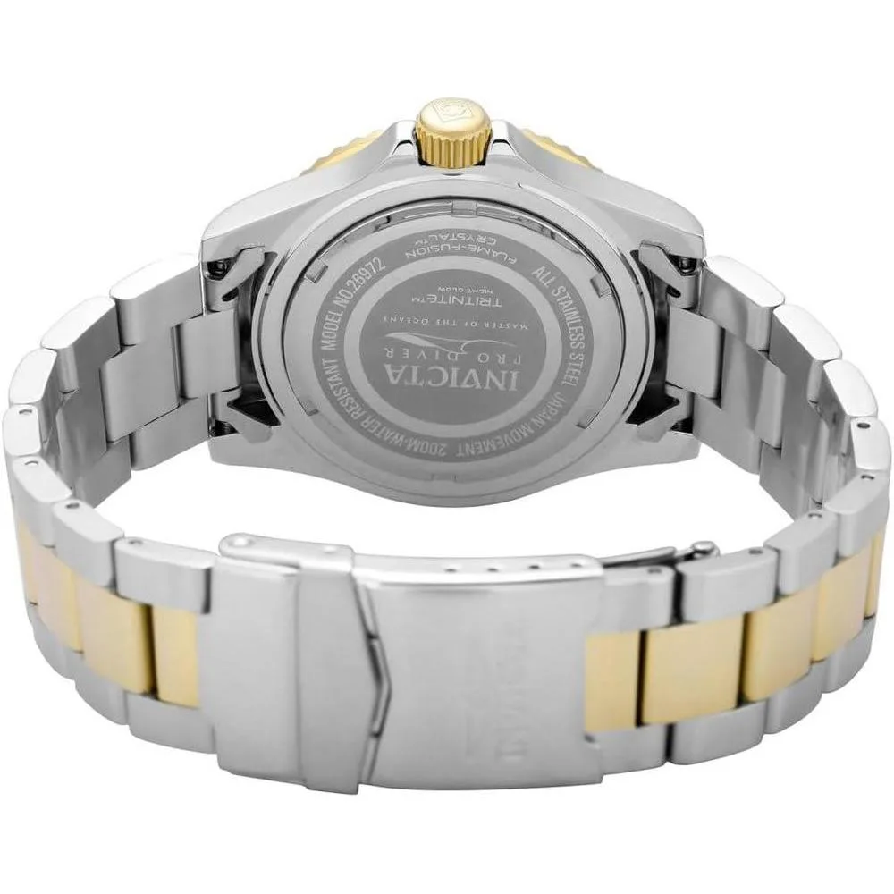 Invicta Pro Diver, reloj de cuarzo masculino con correa de acero inoxidable y resistencia al agua hasta 200 metros
