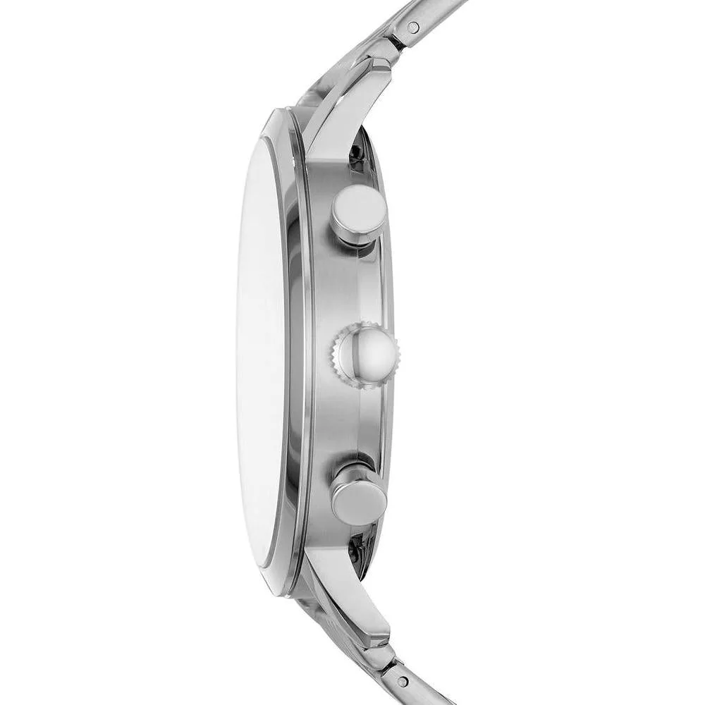 Reloj de cuarzo de acero inoxidable Fossil Luther para hombre con funciones de cronógrafo y resistencia al agua