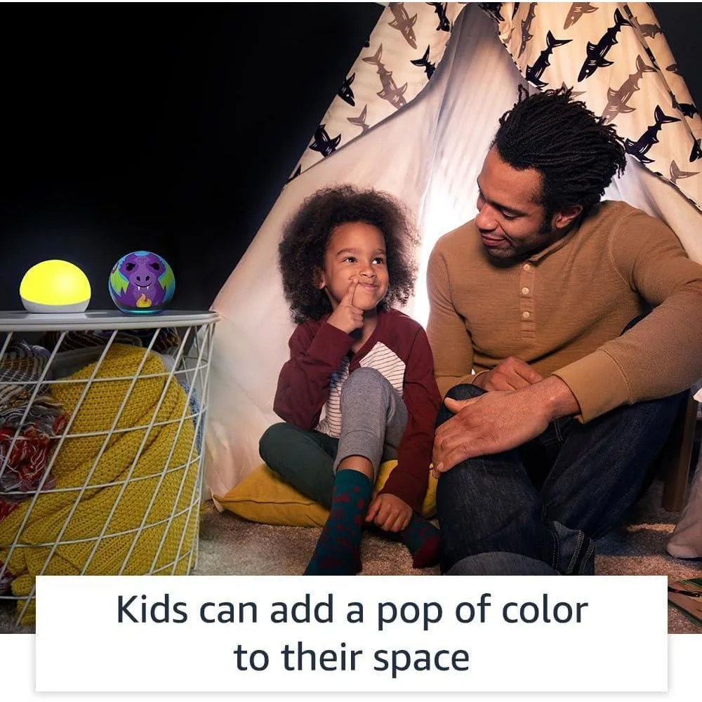 Echo Glow – Lámpara inteligente multicolor controlada por voz, diseñada para niños y compatible con Alexa