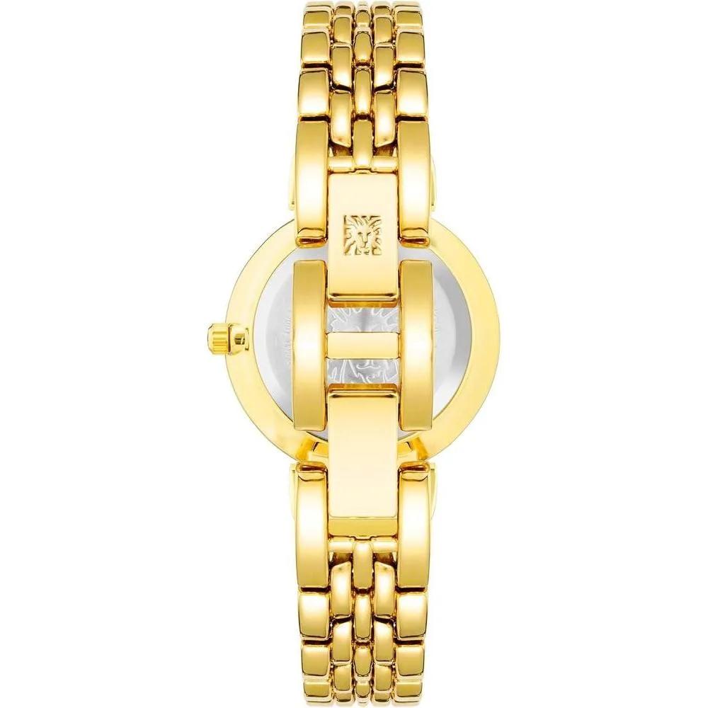 Reloj de pulsera para mujer Anne Klein con cristal mineral resistente y diseño elegante