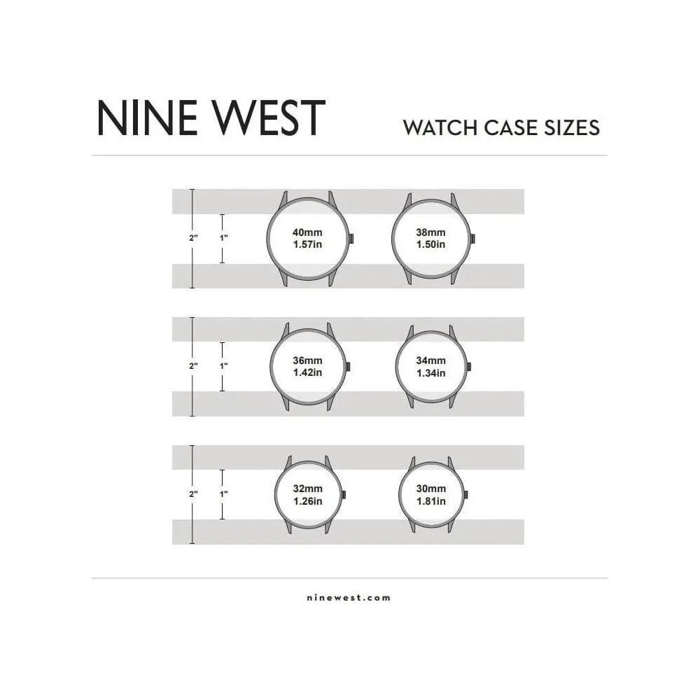 Nine West Reloj de Pulsera Analógico para Mujer, Diseño en Oro Rosa y Banda de Goma Lavanda