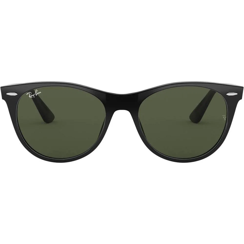 Ray-Ban RB2185 Wayfarer II - Gafas de sol redondas para hombre con protección UV y armazón de acetato duradero