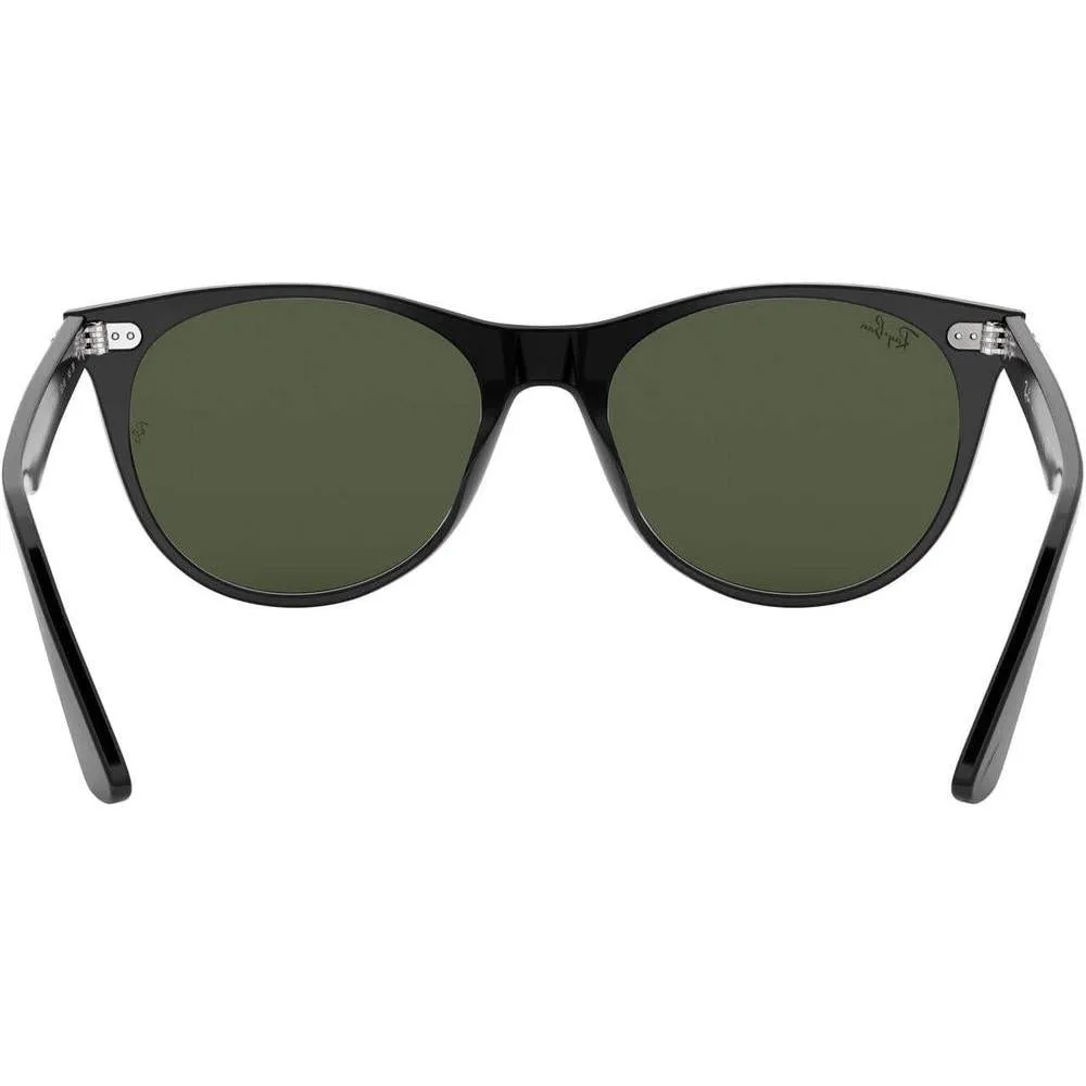 Ray-Ban RB2185 Wayfarer II - Gafas de sol redondas para hombre con protección UV y armazón de acetato duradero