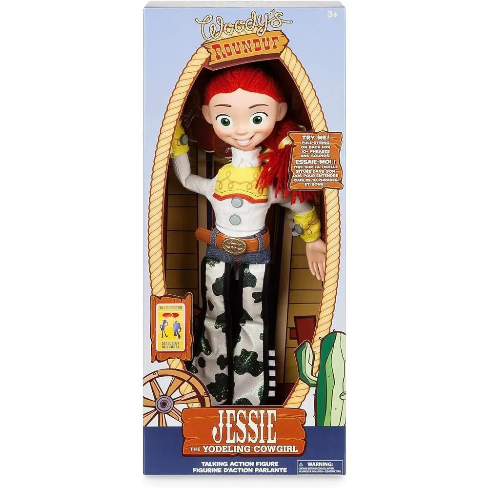 Disney Store Figura de Acción Interactiva Oficial de Jessie de Toy Story, son sonidos y frases emblemáticas