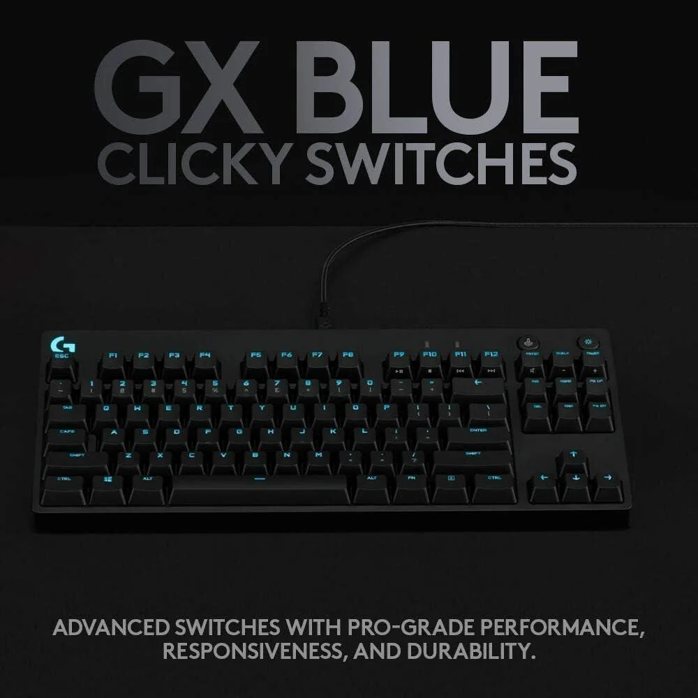 Logitech G Pro: Teclado para gamers, diseño ultra portátil, micro USB, 16.8M colores LIGHTSYNC, retroiluminación RGB