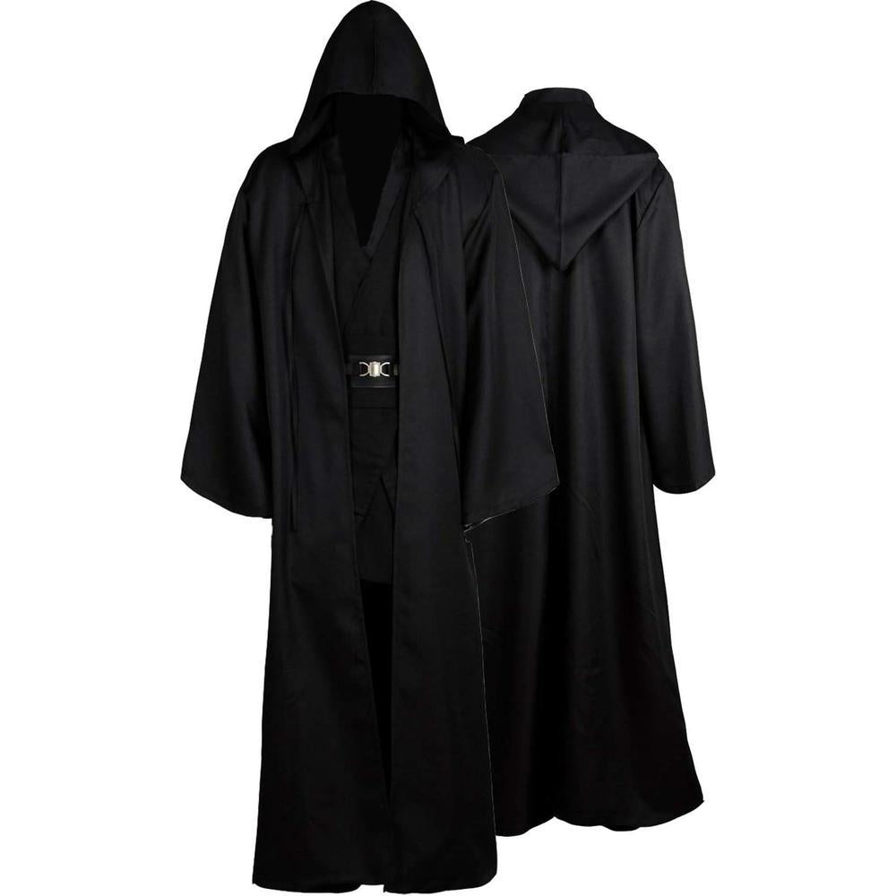 Laku Tunic Costume Men's Tunic Hooded Robe Full Set Halloween Cosplay Costume Cloak Set