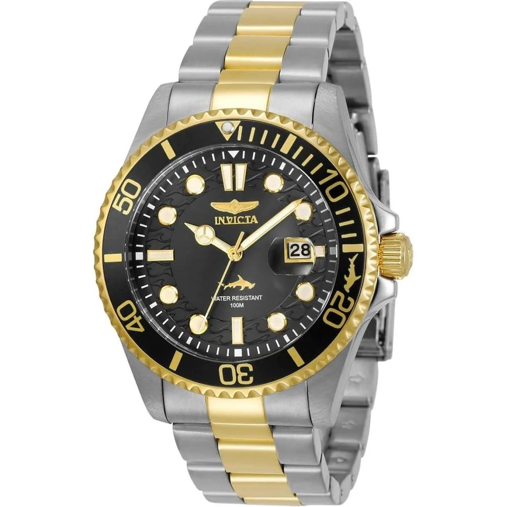 Invicta Men's Pro Diver Quartz Watch with Stainless Steel Strap, Two Tone, 22 (Model: 30023)