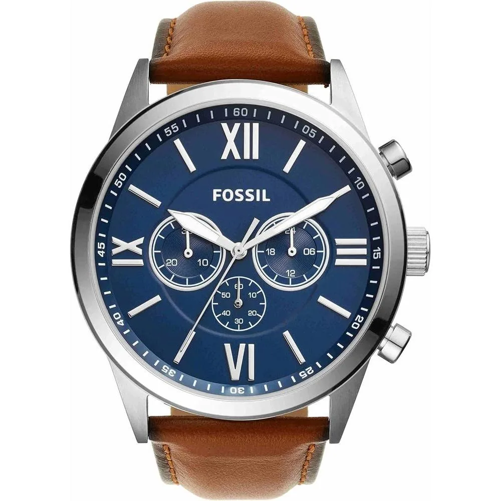 Flynn Chronograph Brown Leather Watch