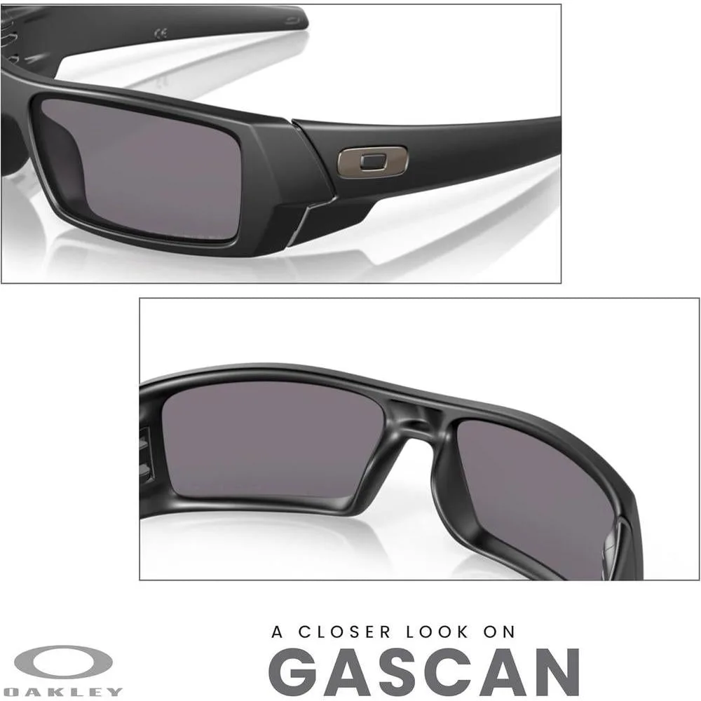 Gafas de sol rectangulares Oakley Gascan OO9014 para hombre con kit de accesorios, estuche y correa incluidos