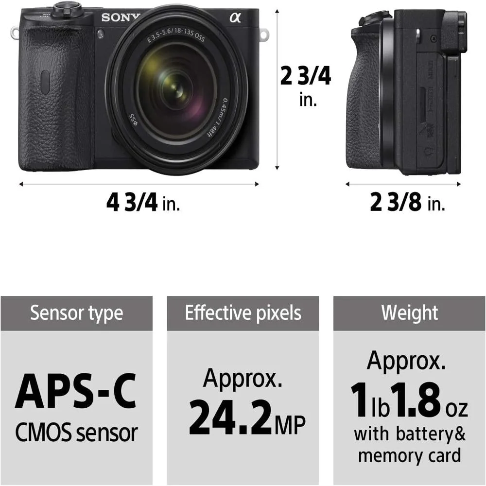 Sony Cámara sin espejo Alpha A6600