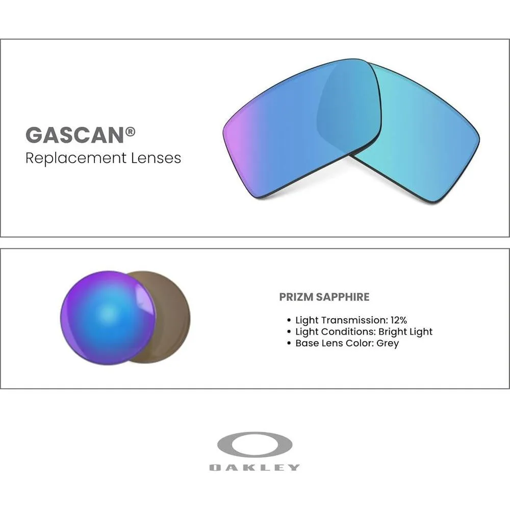 Lentes de Reemplazo Oakley Gascan Prizm con Bolsa y Paño de Microfibra Incluidos