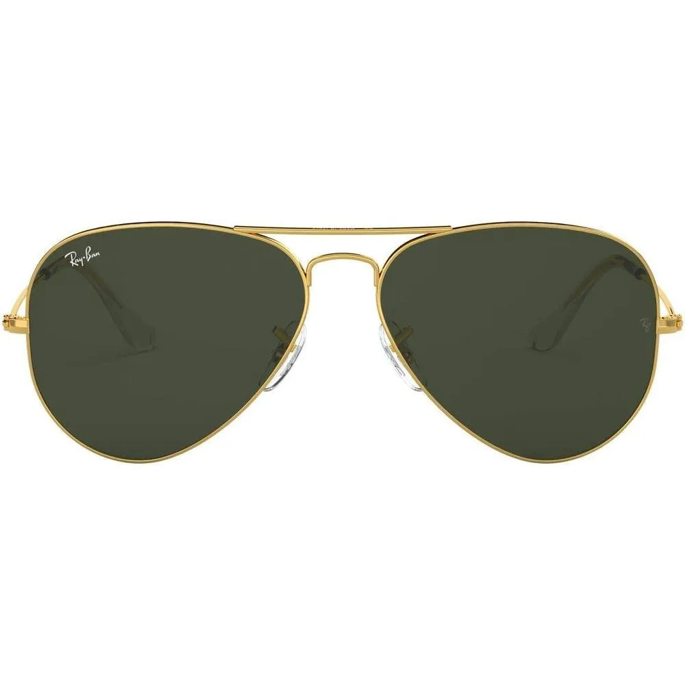 Lentes de sol clásicos aviador Ray-Ban RB3025 con protección ultravioleta, incluye estuche y paño de limpieza