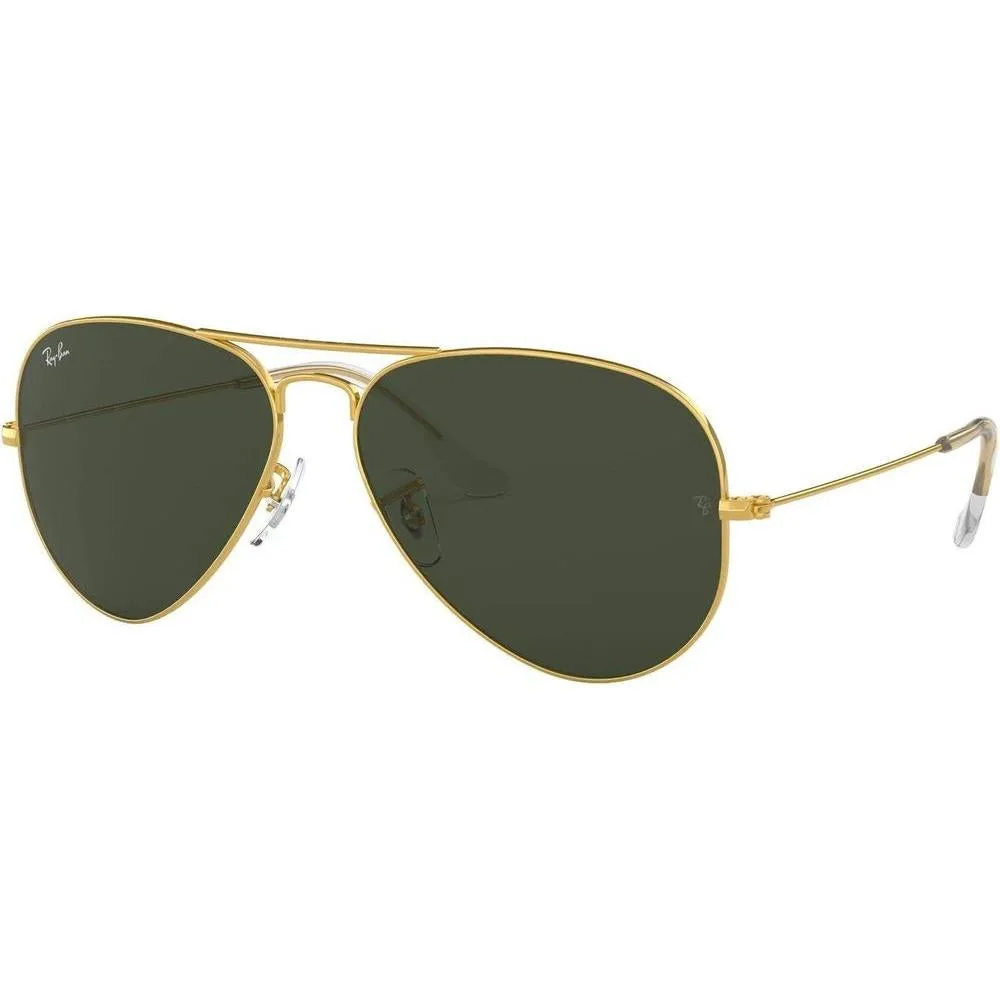 Lentes de sol clásicos aviador Ray-Ban RB3025 con protección ultravioleta, incluye estuche y paño de limpieza