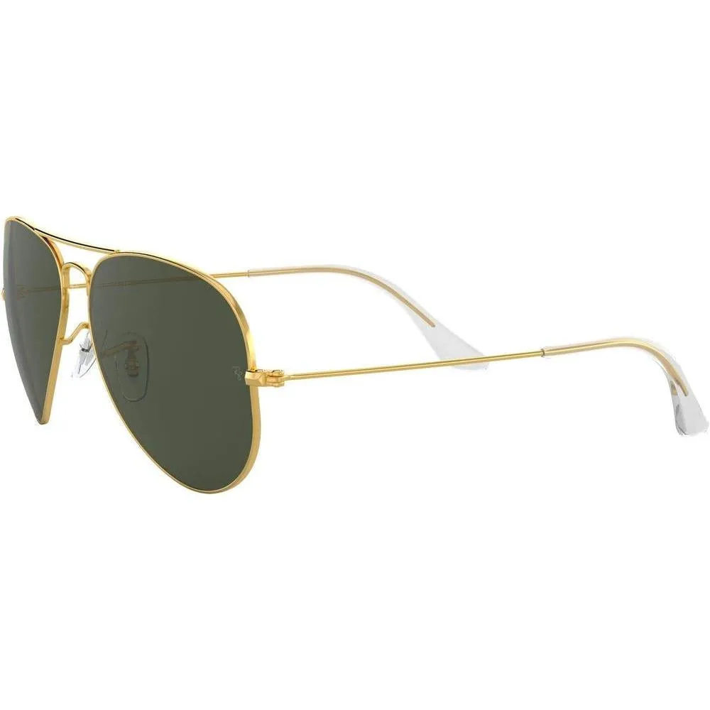 Lentes de sol clásicos aviador Ray-Ban RB3025 con protección ultravioleta, incluye estuche y paño de limpieza