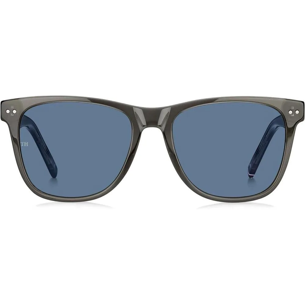 Tommy Hilfiger Gafas de sol modernas unisex en elegante diseño color gris magnesio, modelo Th 1712/s, incluye funda