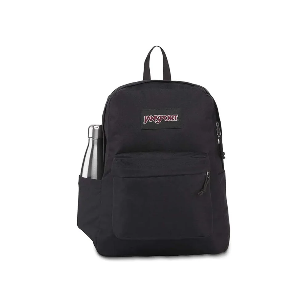 JanSport Superbreak Plus Backpack - Work, Travel, or Laptop Bookbag with Water Bottle Pocket, Black