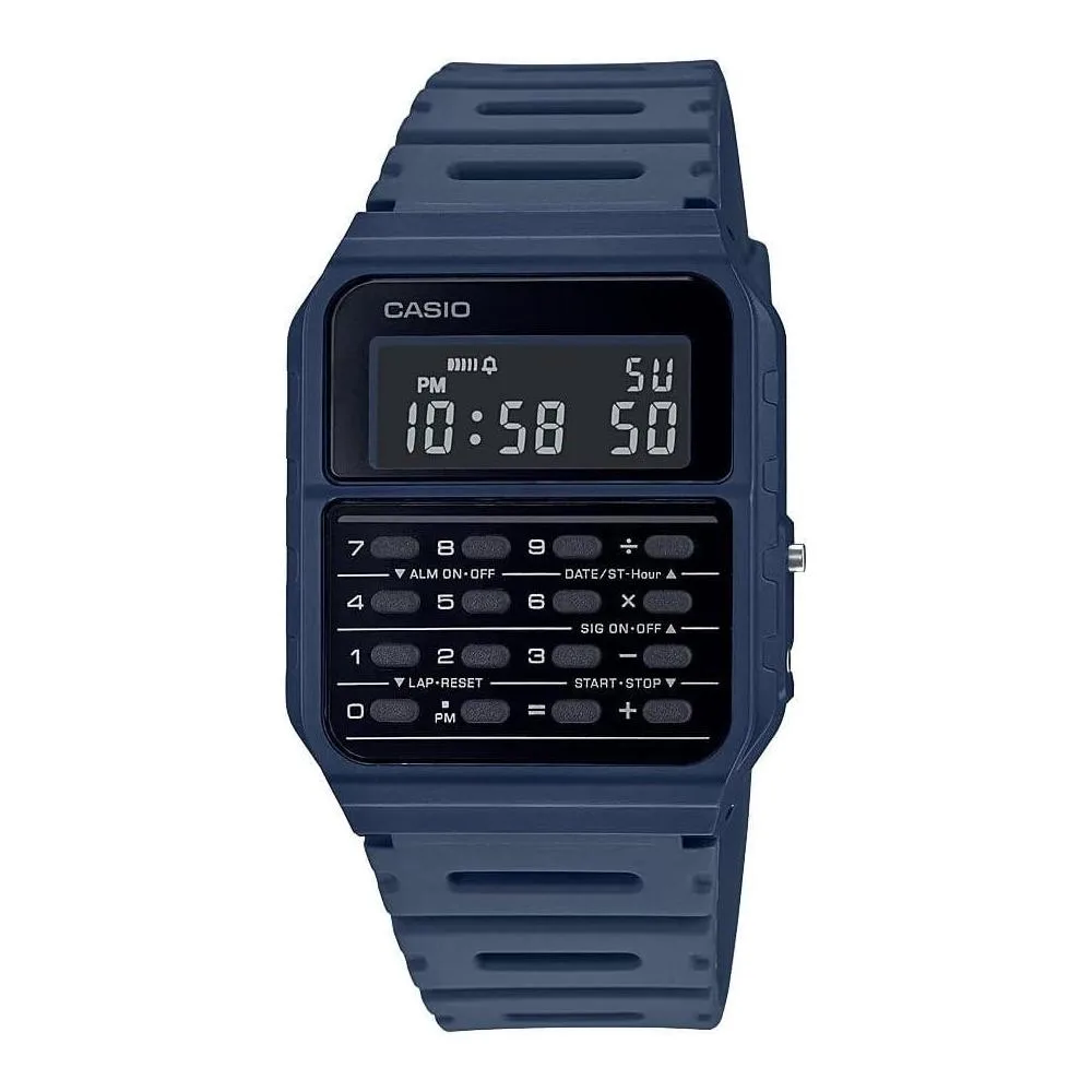 Casio CA53W Vintage Series | Data Bank | 1/100 SEC Stopwatch | Water Resistant | 8 Digit Calculator | Dual Time | Resin Band | Resin Case | Auto Calendar | Daily Alarm | 5 Year Battery