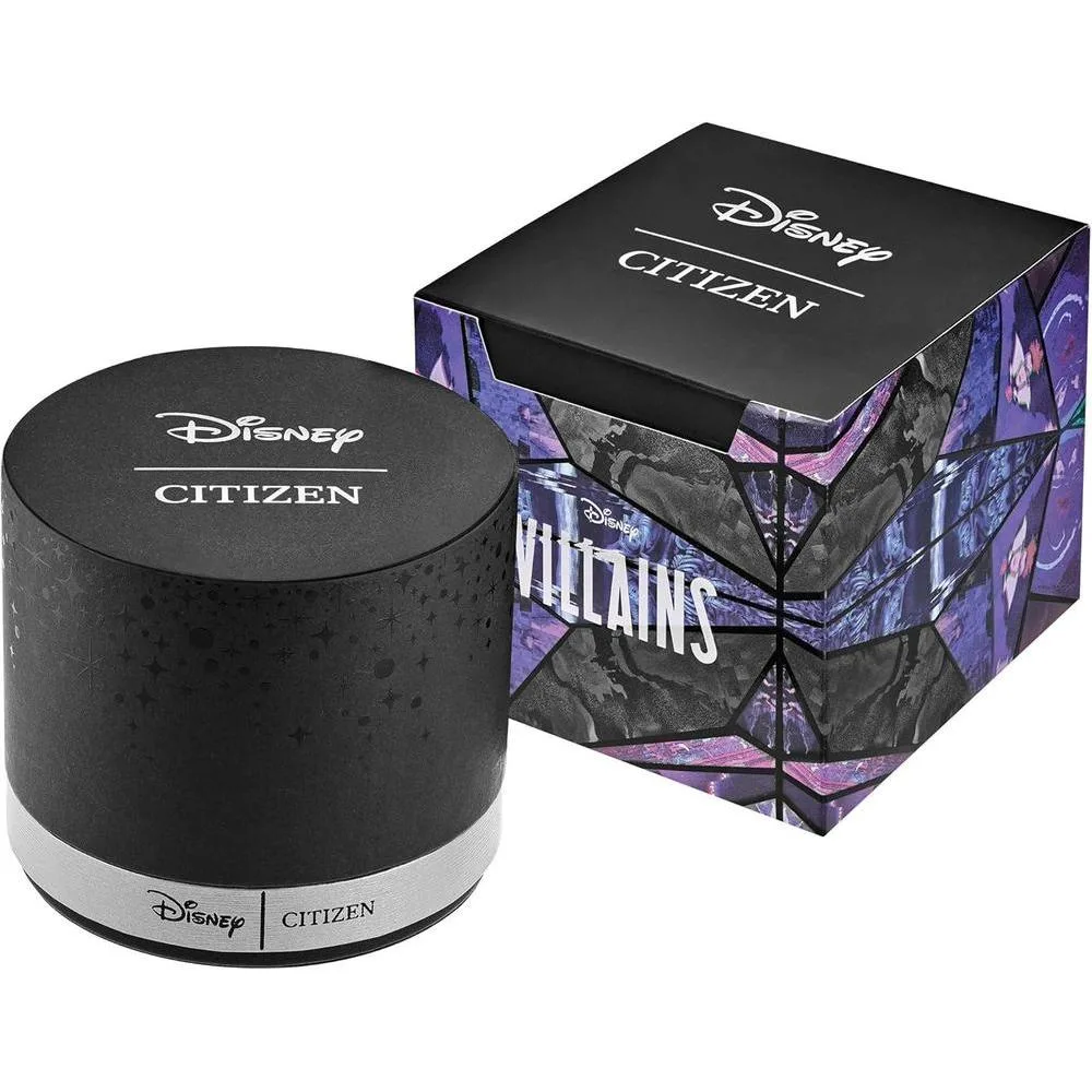 Reloj Citizen Eco-Drive Disney de acero inoxidable para mujer modelo Maléfica, diseño elegante y sofisticado
