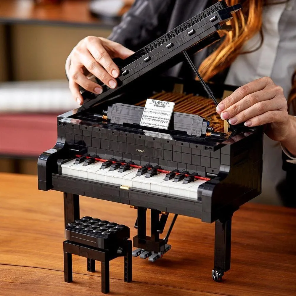 LEGO Ideas Grand Piano 21323 para adultos, kit de decoración coleccionable y regalo para amantes de la música con motor