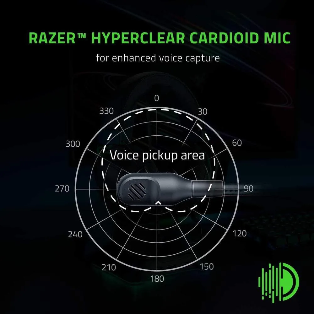 Razer BlackShark V2 X Auriculares para gamer con sonido envolvente 7.1 y almohadillas de espuma viscoelástica para PC, PS4, PS5 o Switch