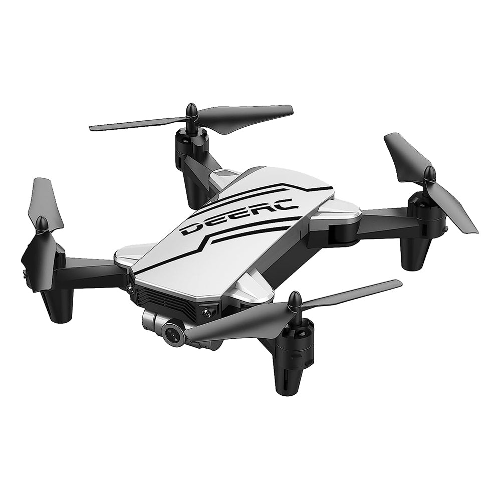 DEERC D20 Mini Drone for Kids with 720P HD FPV Camera Remote Control Toys Gifts for Boys Girls with Altitude Hold, Headless Mode, One Key Start Speed Adjustment, 3D Flips 2 Batteries, Silver