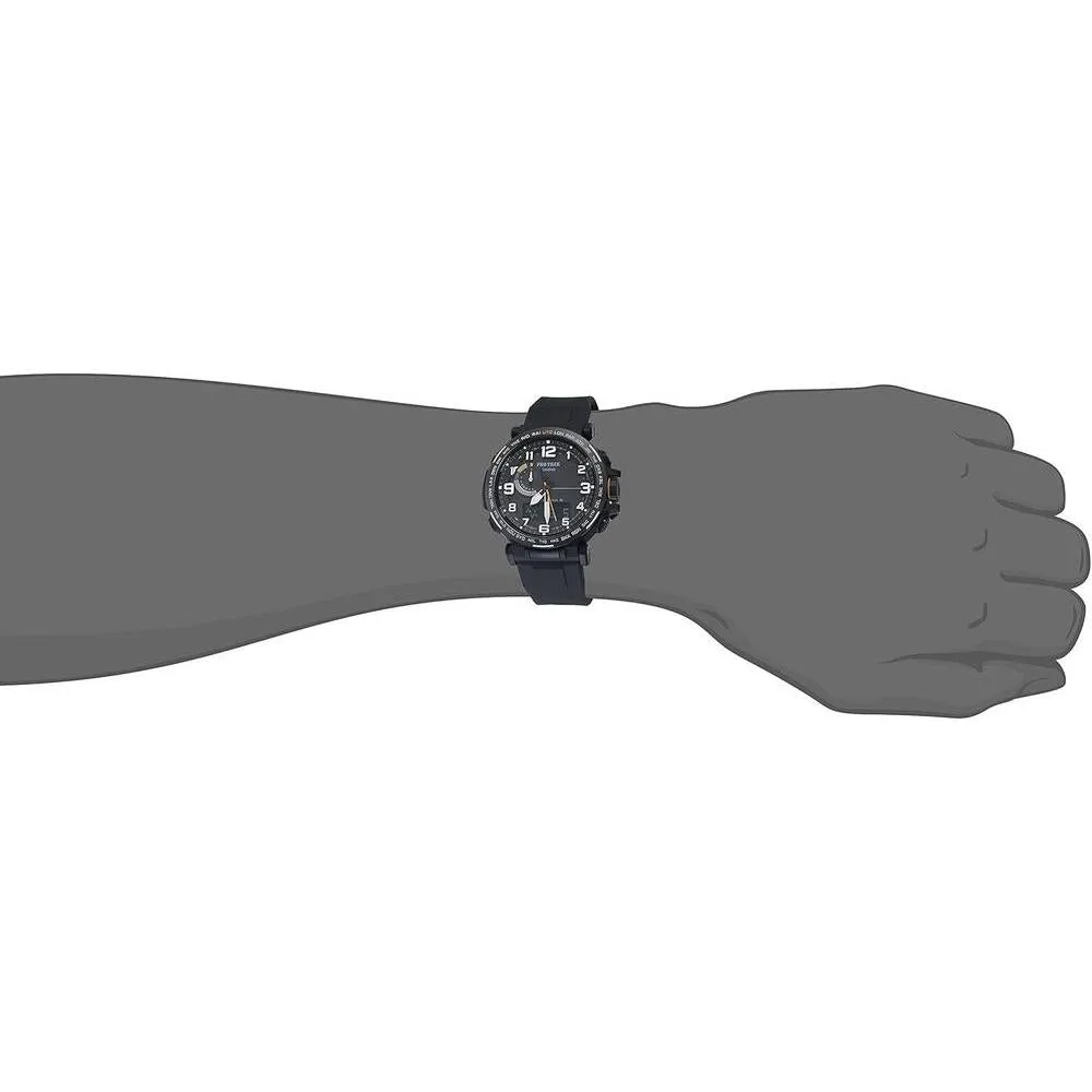 Reloj Casio Pro Trek, Sensor Triple, Resistente al Agua, Brújula, Altímetro, Barómetro, Termómetro, Movimiento de Cuarzo Solar