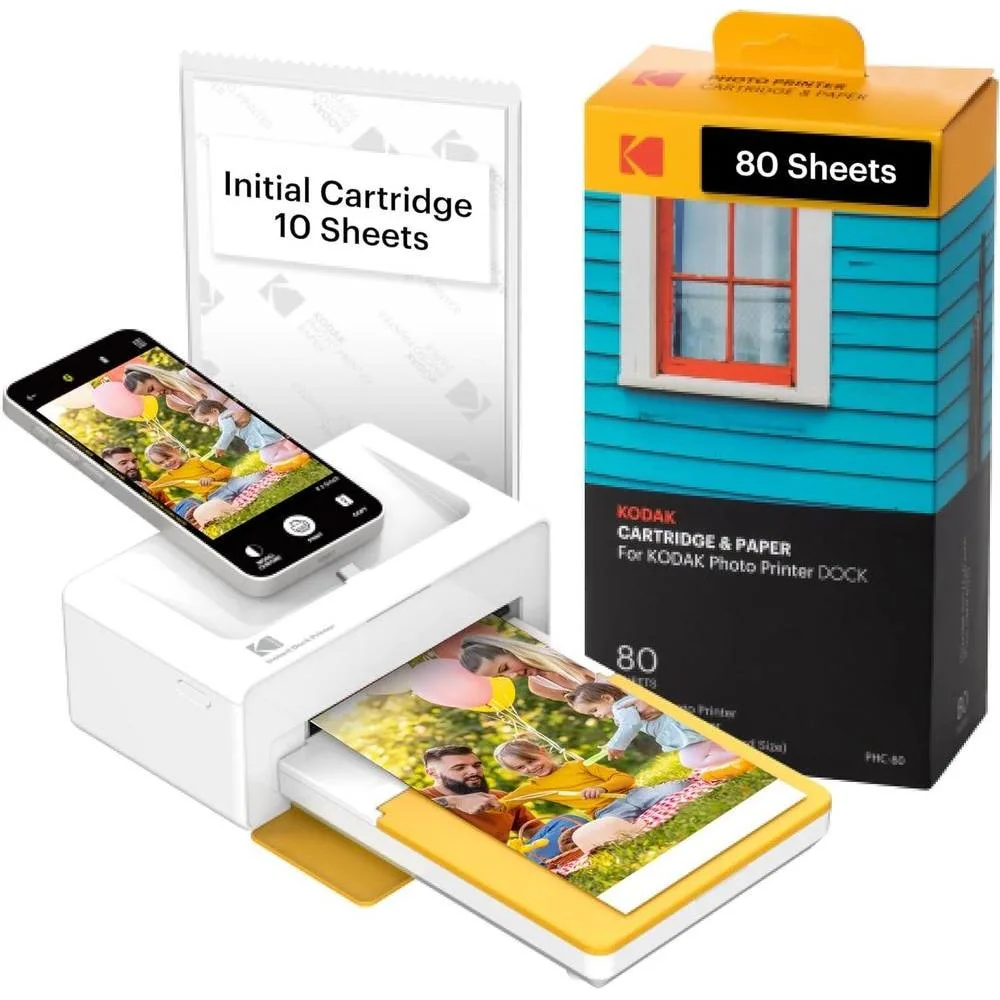 Kodak Dock Plus 4PASS Impresora fotográfica instantánea