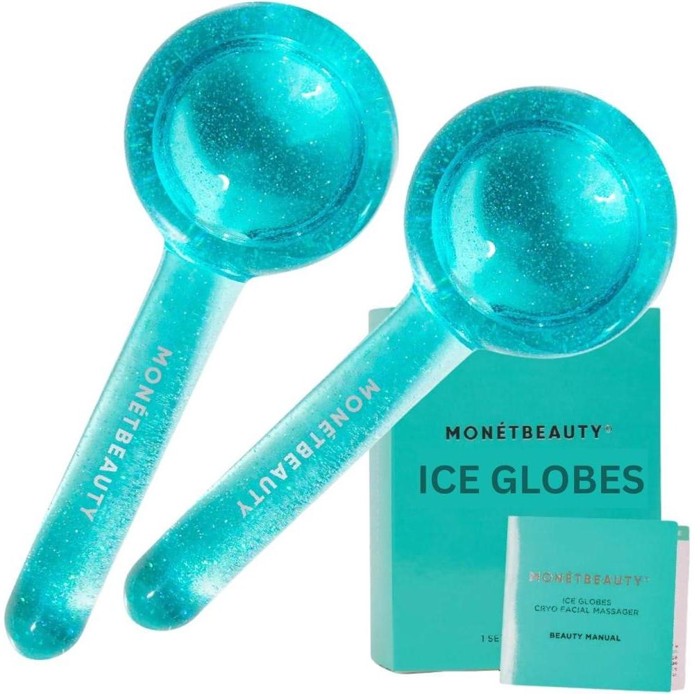 Globos de Hielo para la Cara, Seguros para el Congelador y Globos Faciales Altamente Eficaces para Rutinas Diarias de Belleza, Rodillo Facial para Tensar la Piel, Reducir la Hinchazón
