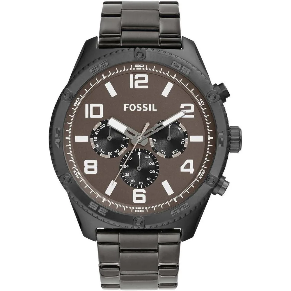 Brox Multifunction Smoke Stainless Steel Watch