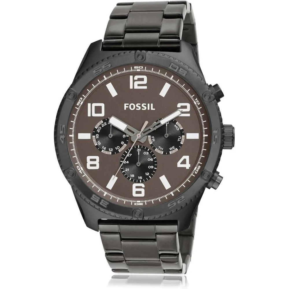 Reloj Brox Multifunción de Acero Inoxidable en Color Gris, Diseño Moderno para Hombre
