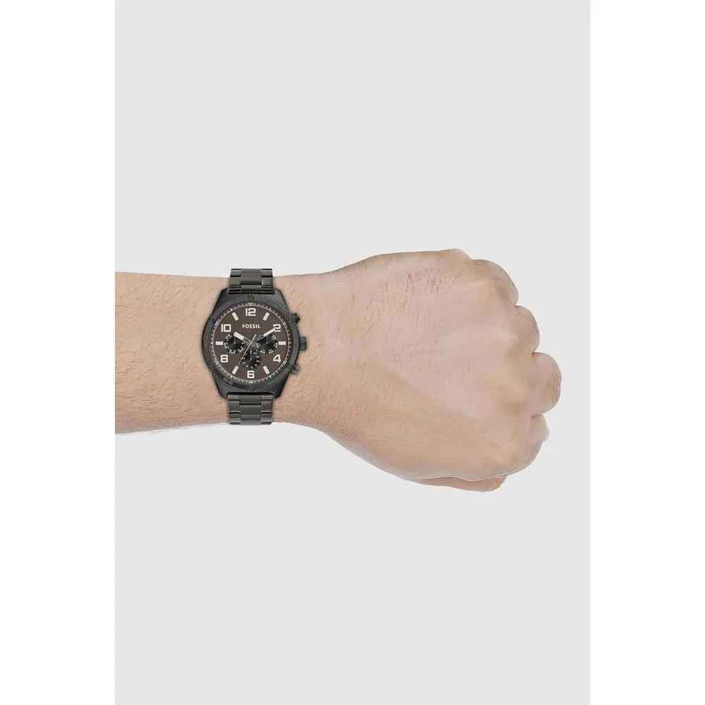 Reloj Brox Multifunción de Acero Inoxidable en Color Gris, Diseño Moderno para Hombre