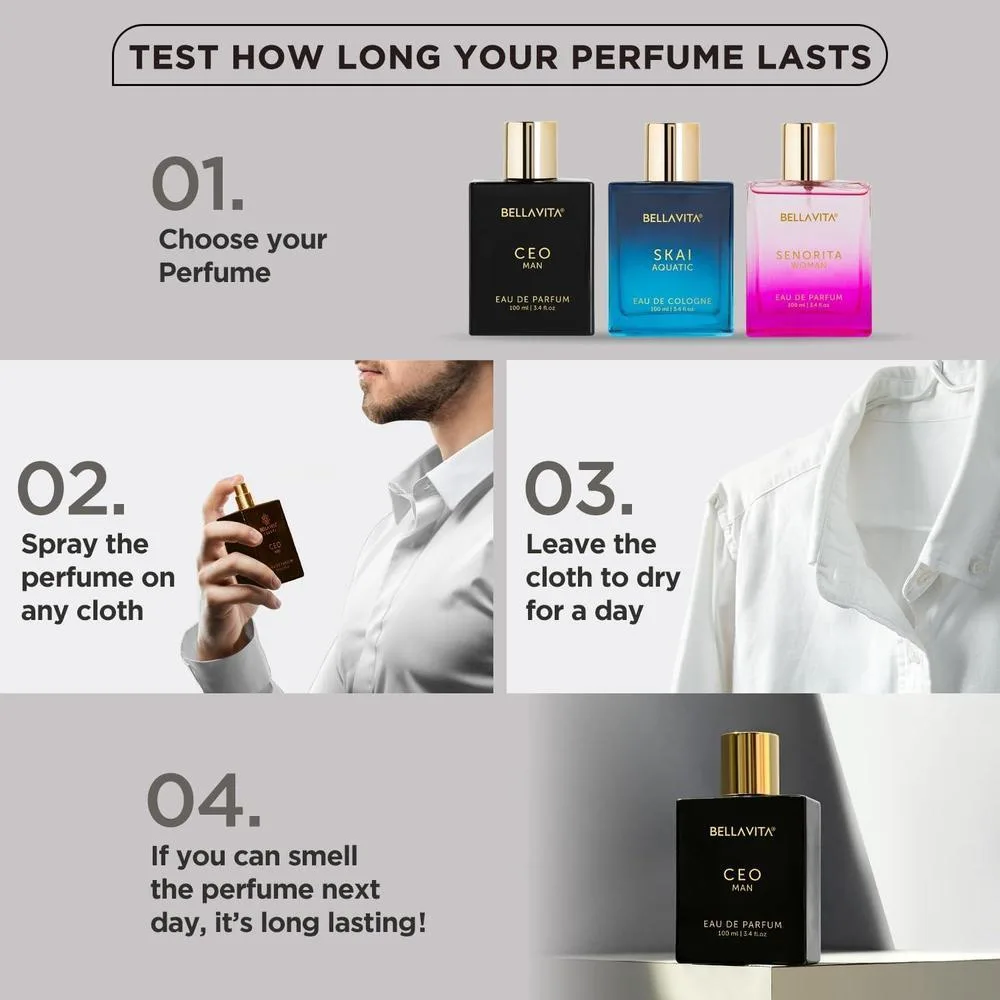 CEO MAN Perfume para hombre, Eau de Parfum con limón, lavanda, tonka y madera de agarre, vegano y libre de crueldad