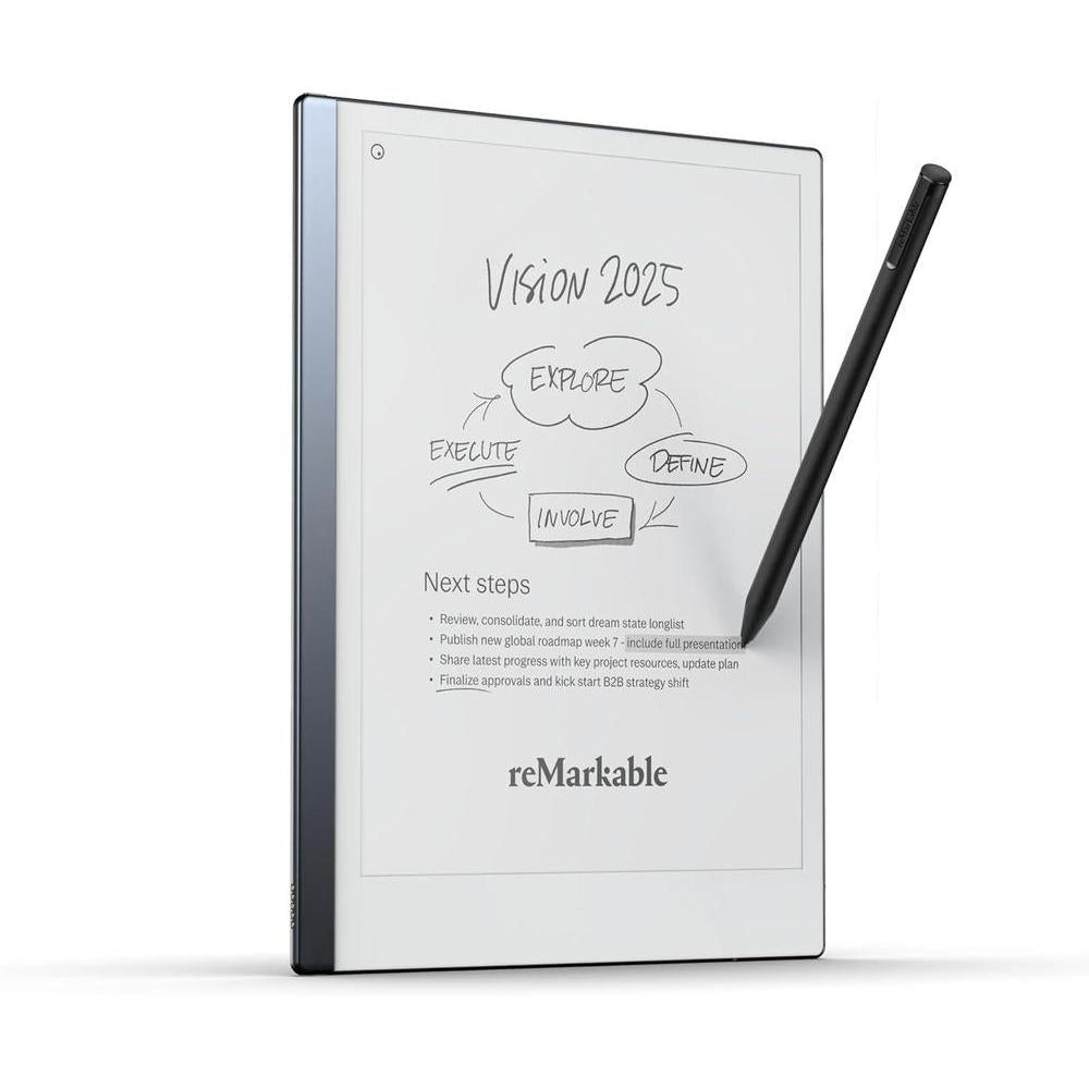 reMarkable Starter Bundle – reMarkable 2 is The Original Paper Tablet | Includes Black and White 10.3” Writing Tablet, Marker Plus Pen with Built-in Eraser