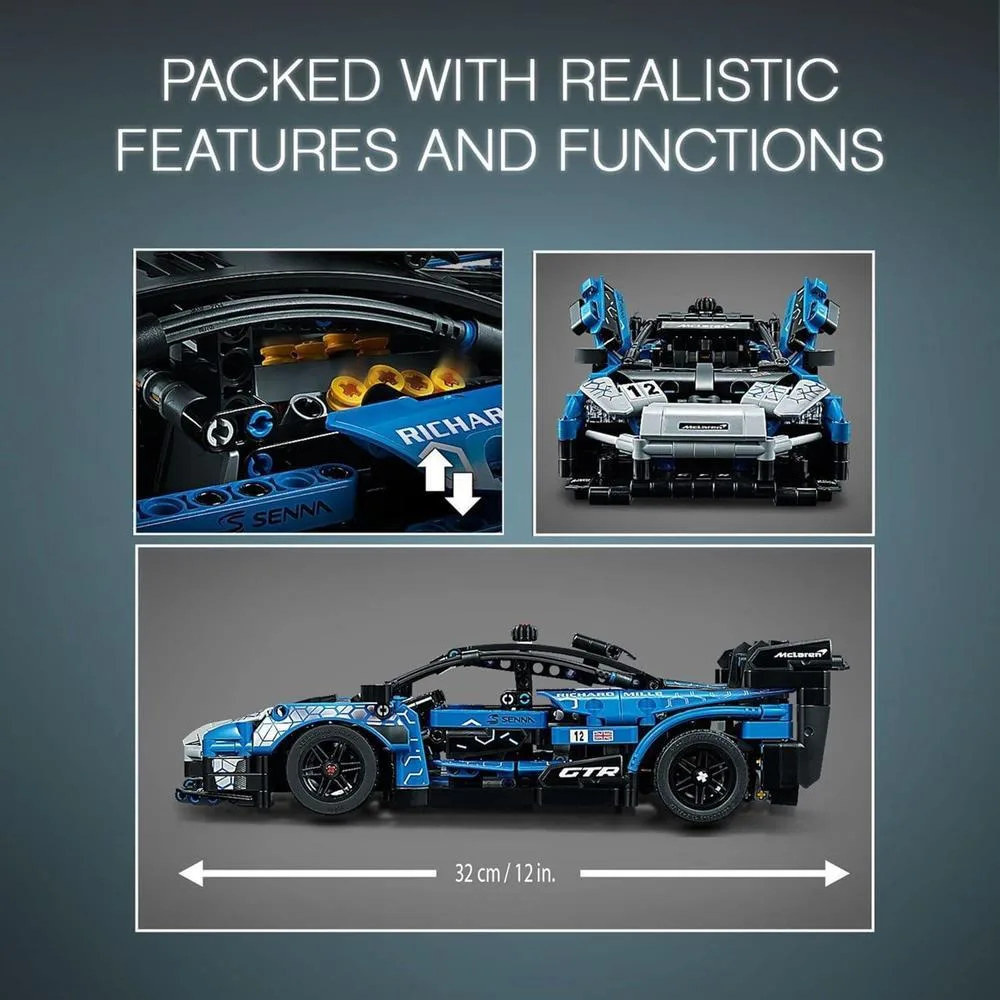 LEGO Technic McLaren Senna GTR 42123 Racing Sports - Kit de construcción, idea de regalo para niños y niñas