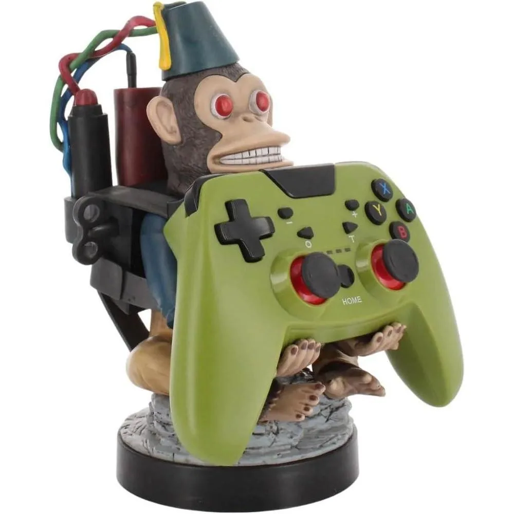 Exquisite Gaming: Call of Duty: Monkeybomb - Soporte para teléfono móvil y controlador de juegos de 21.6 cm, con cable y figura con licencia