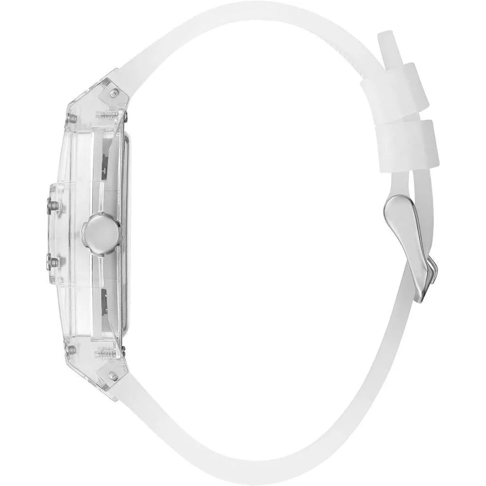 Reloj para hombre GUESS Trend Tonneau con esfera multifuncional de día, fecha y hora internacional