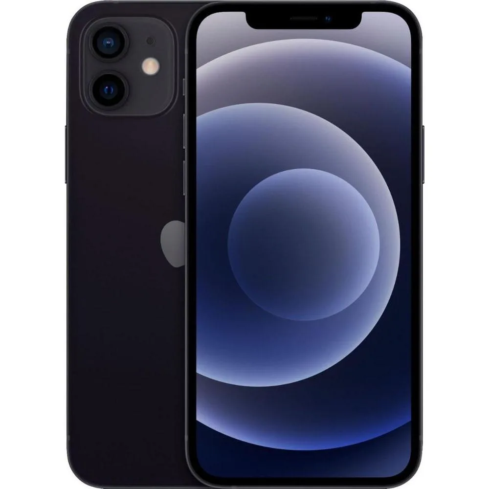 Apple iPhone 12, 128GB, Black - Fully Unlocked (Renewed)