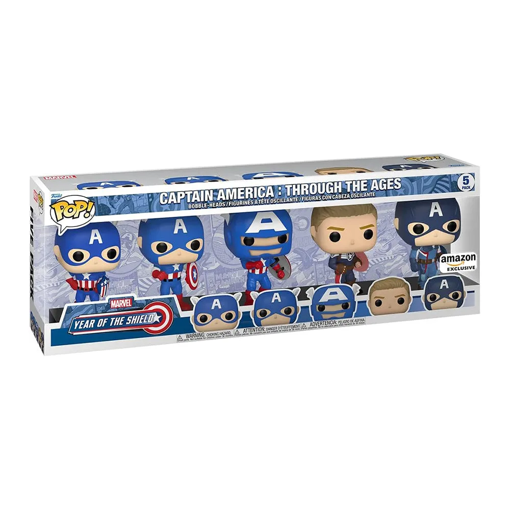 Funko Pop Marvel Year of The Shield - Captain America 5 Pack